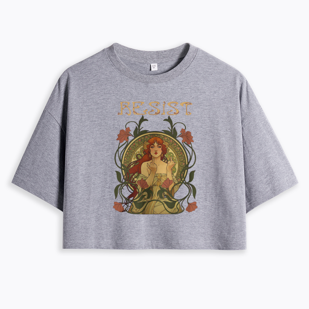 Resist Cropped T-Shirts