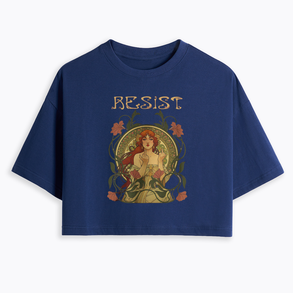 Resist Cropped T-Shirts