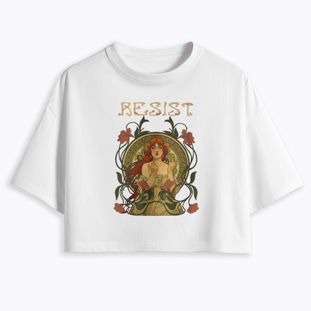 Resist Cropped T-Shirts