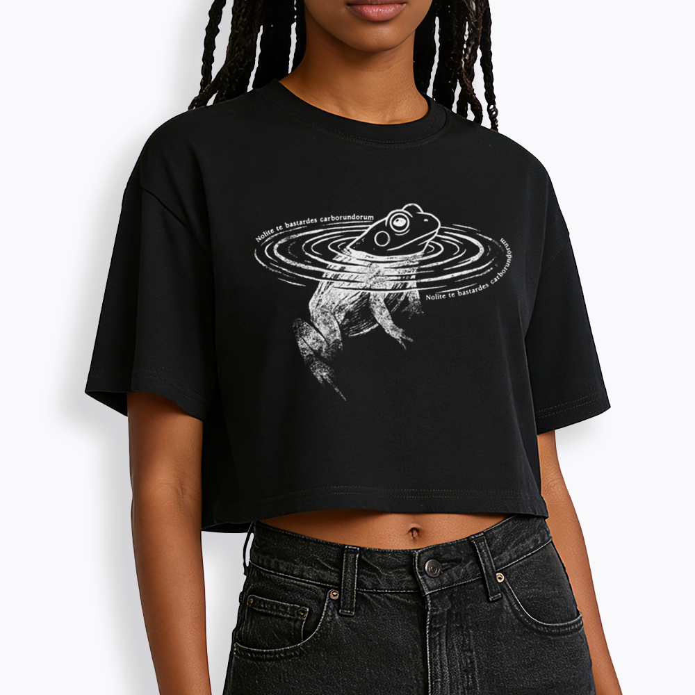 Nolite Te Bastardes Carborundorum Cropped T-Shirts