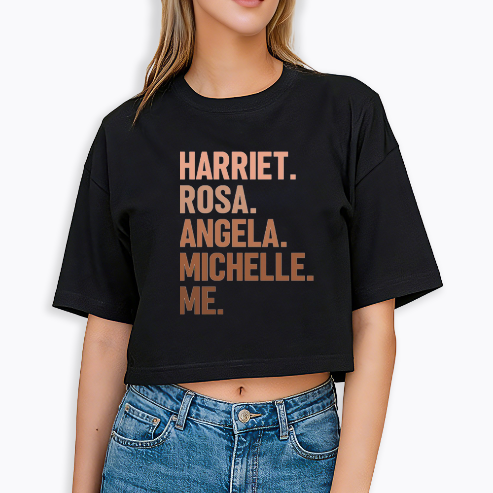 Harriet Rosa Angela Michelle Me Cropped T-Shirts