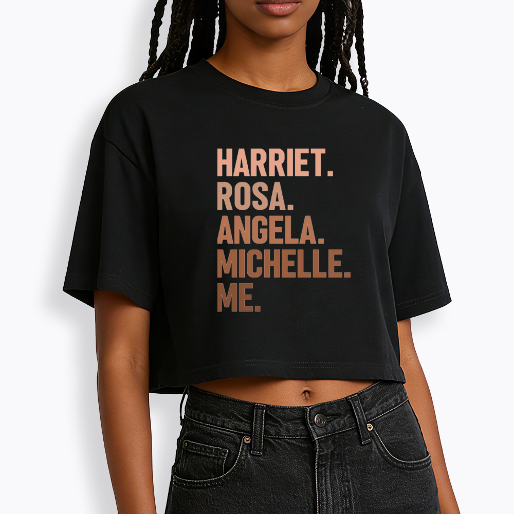 Harriet Rosa Angela Michelle Me Cropped T-Shirts