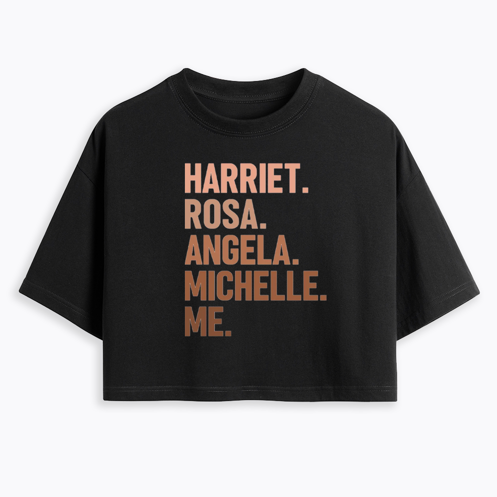Harriet Rosa Angela Michelle Me Cropped T-Shirts