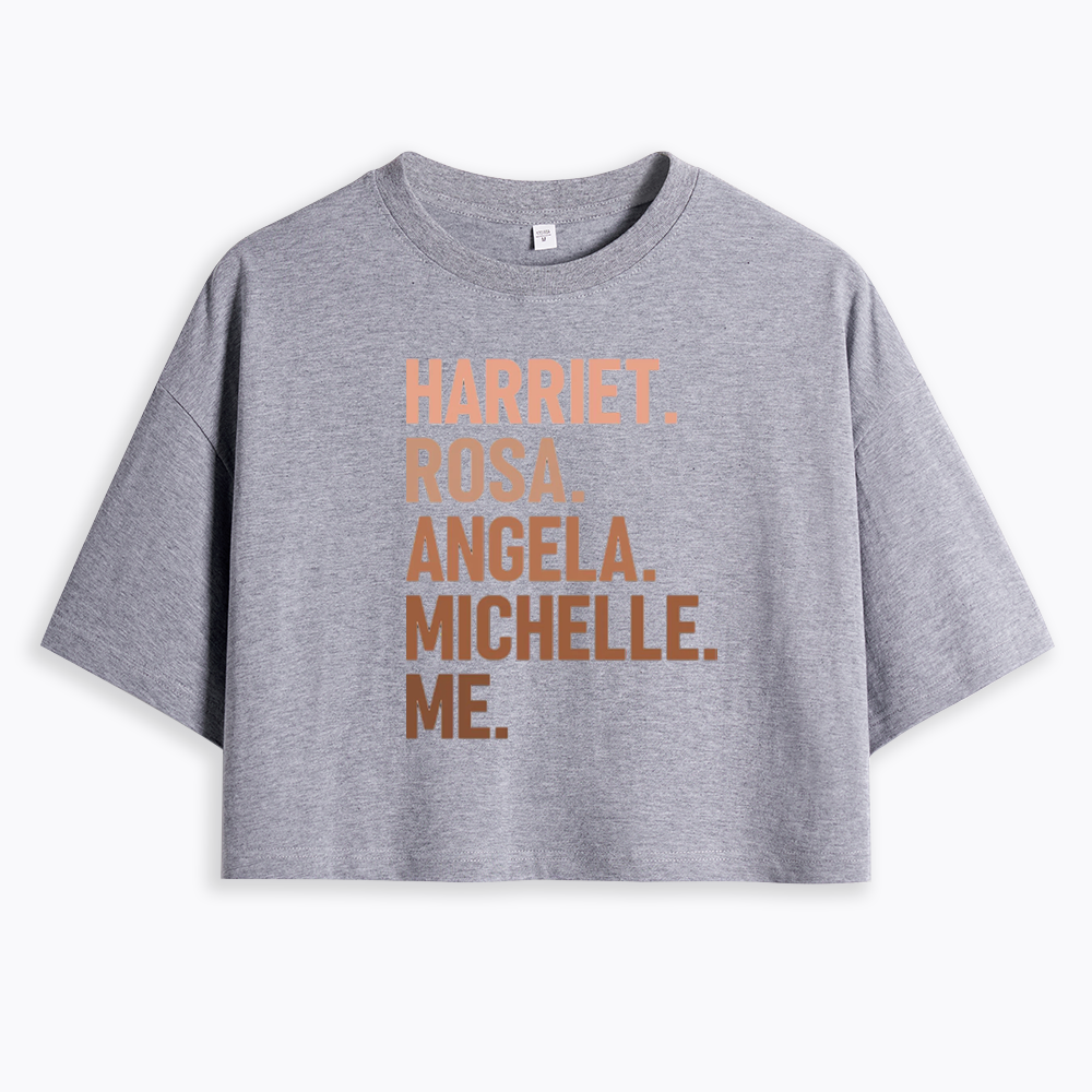 Harriet Rosa Angela Michelle Me Cropped T-Shirts