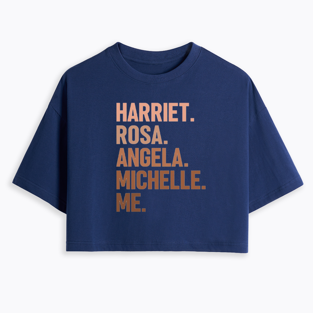 Harriet Rosa Angela Michelle Me Cropped T-Shirts