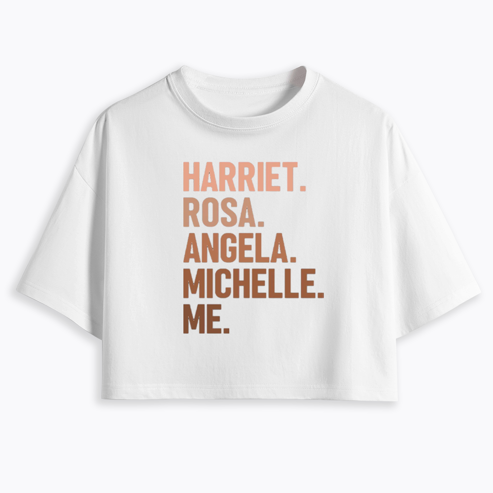 Harriet Rosa Angela Michelle Me Cropped T-Shirts