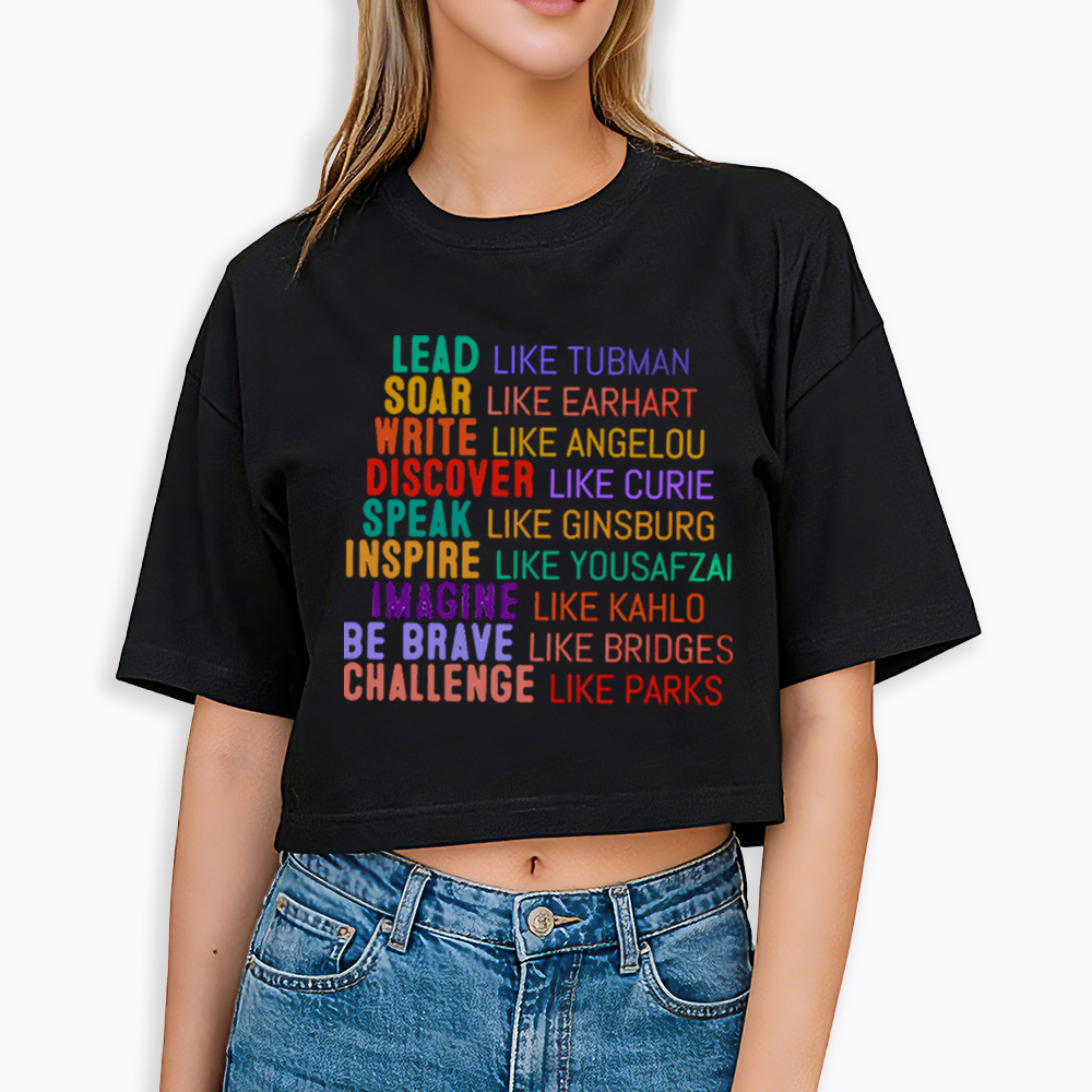 Women's History Month Cropped T-Shirts