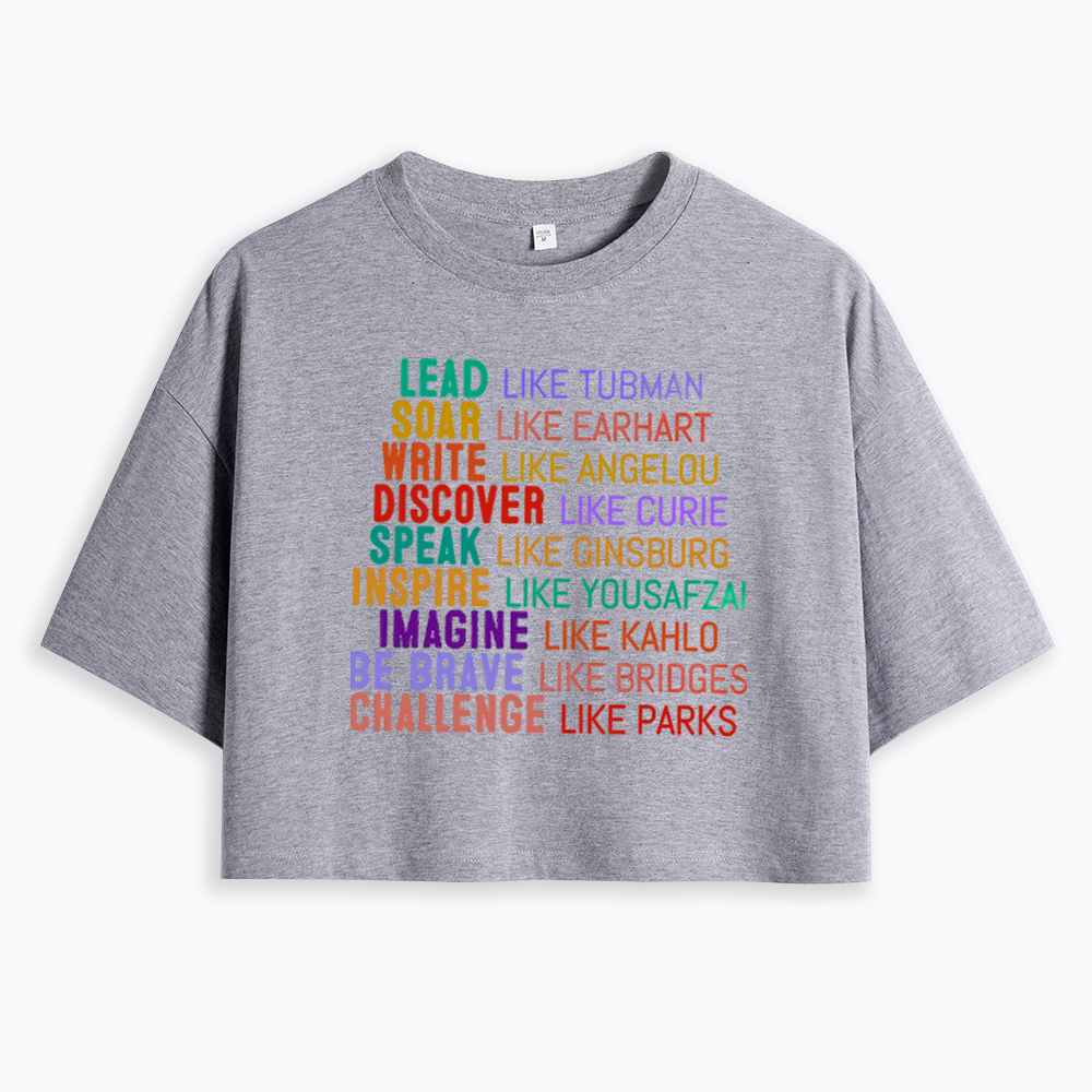 Women's History Month Cropped T-Shirts