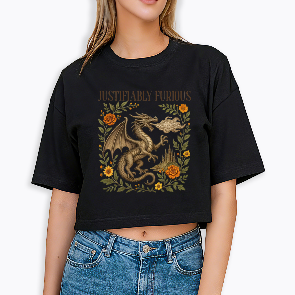 Justifiably Furious Cropped T-Shirts