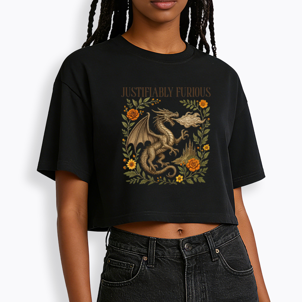 Justifiably Furious Cropped T-Shirts
