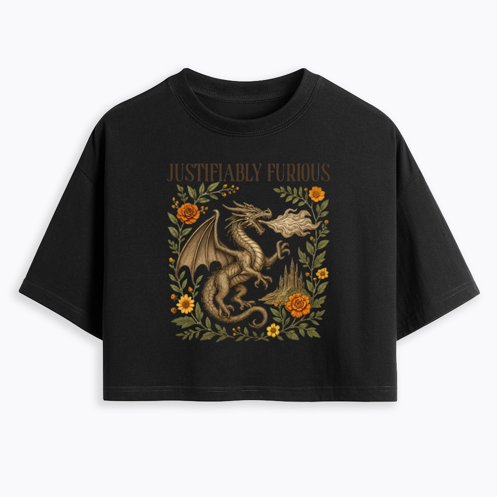 Justifiably Furious Cropped T-Shirts