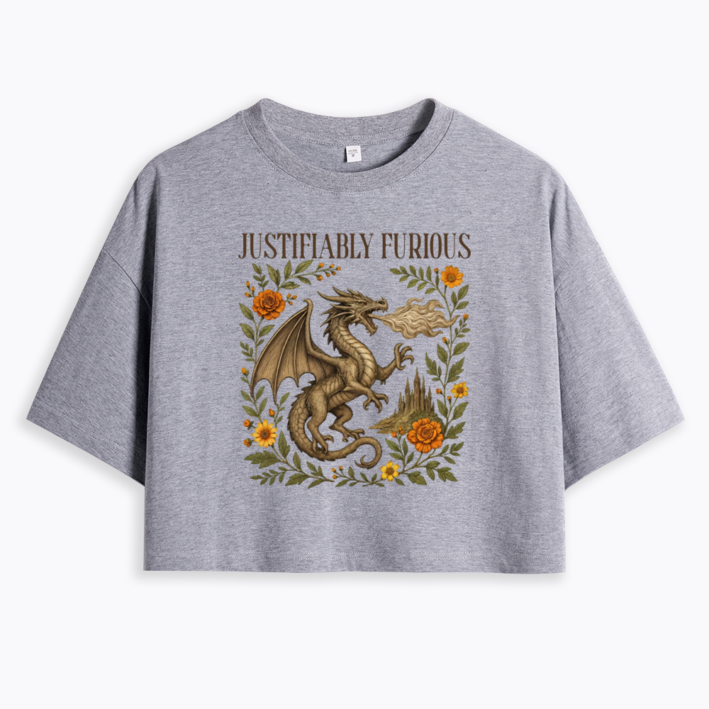 Justifiably Furious Cropped T-Shirts