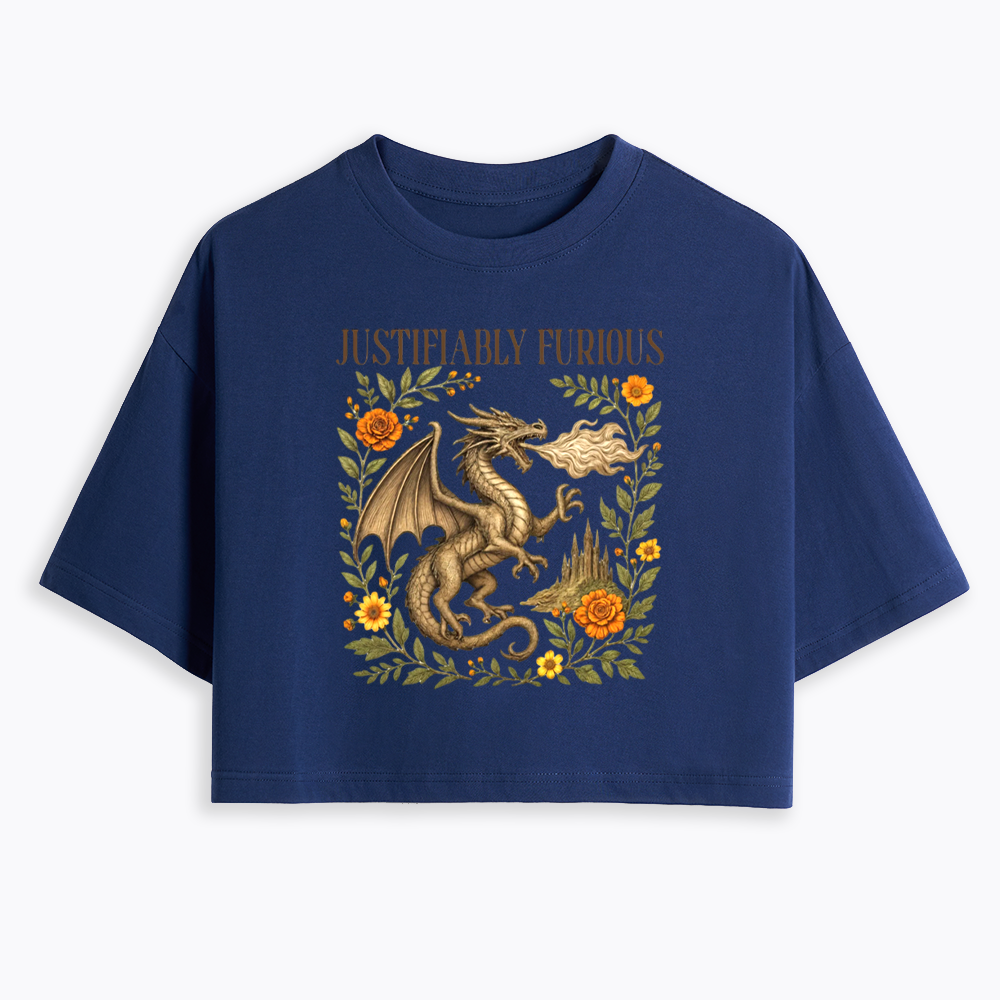 Justifiably Furious Cropped T-Shirts