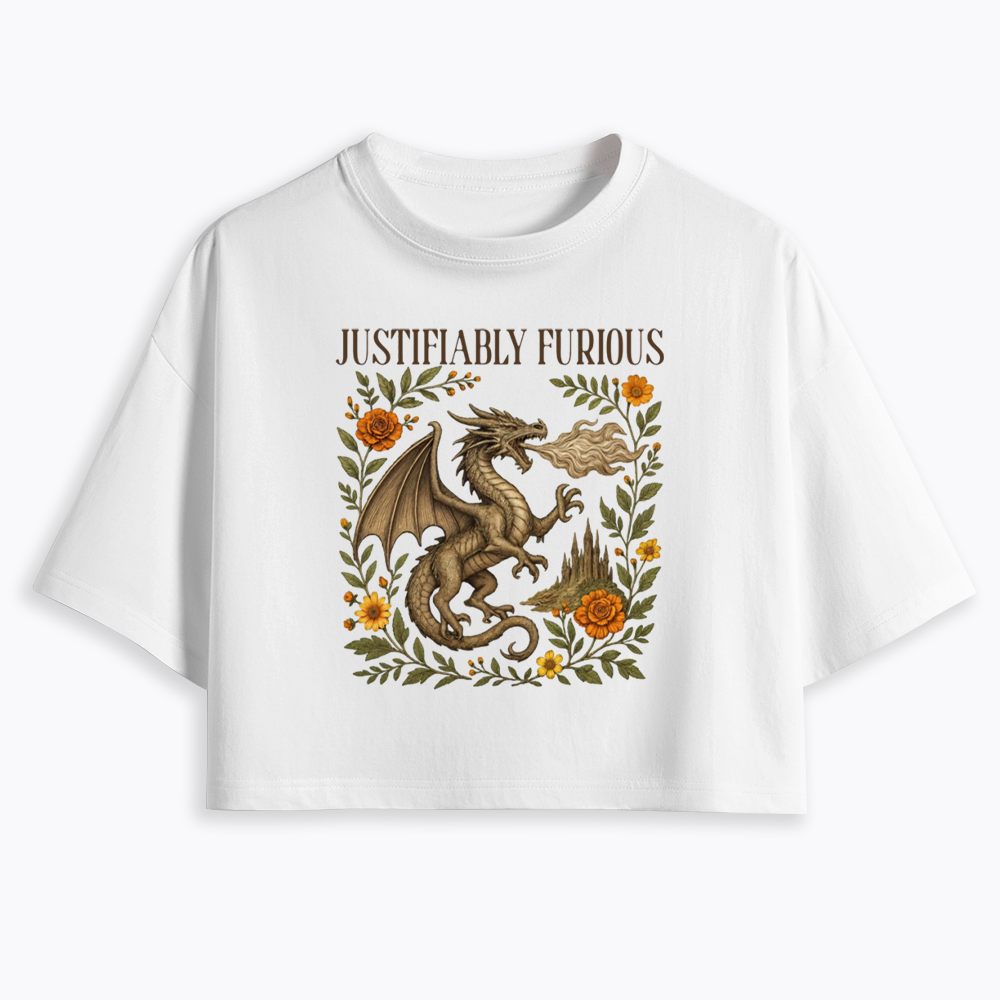 Justifiably Furious Cropped T-Shirts