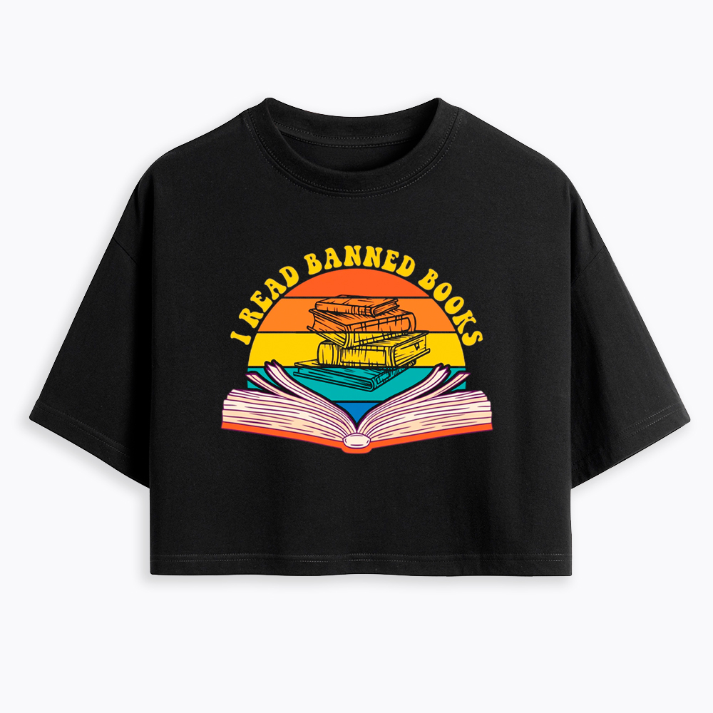 I Read Banned Books Cropped T-Shirt