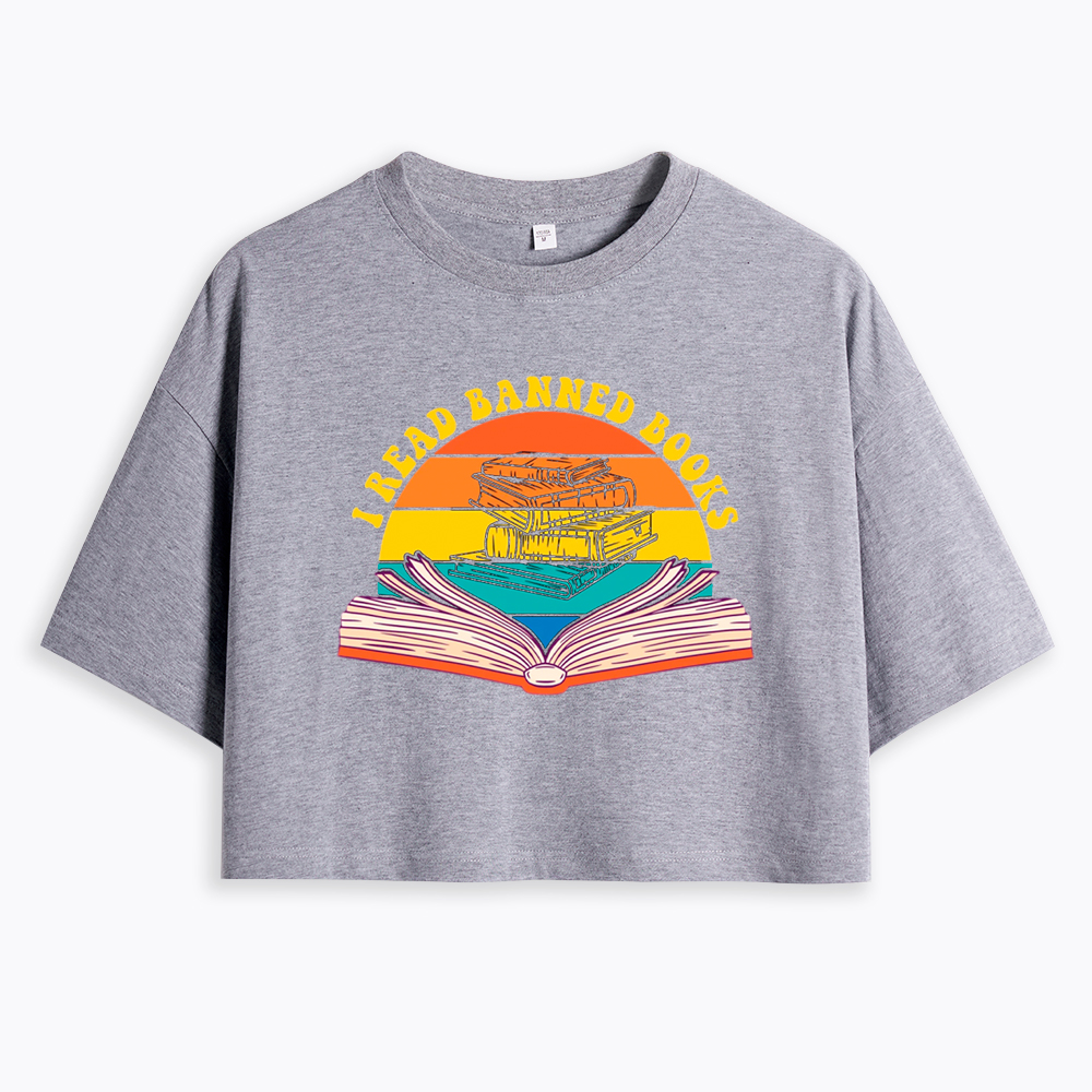 I Read Banned Books Cropped T-Shirt