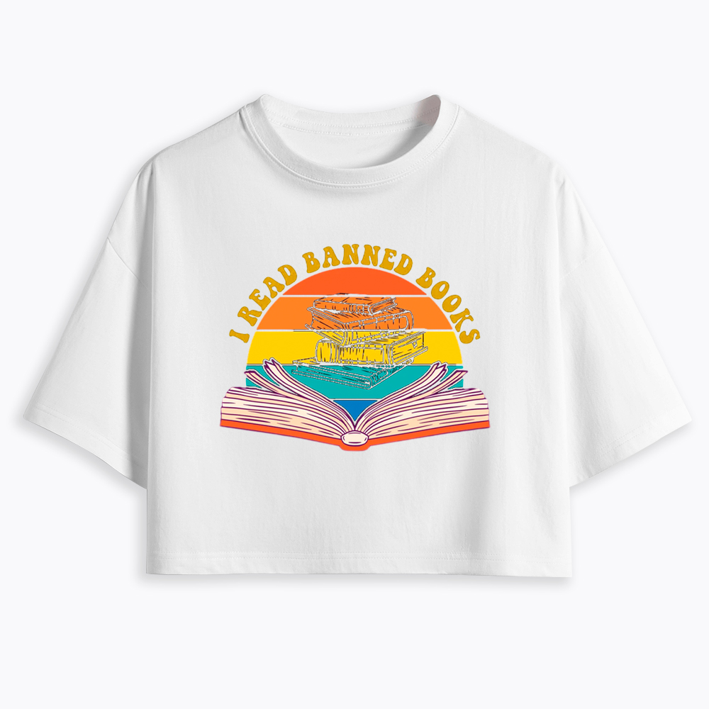 I Read Banned Books Cropped T-Shirt