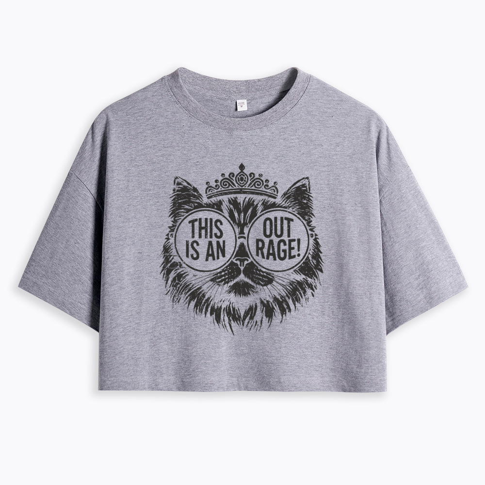 This is an Outrage Cropped T-Shirt