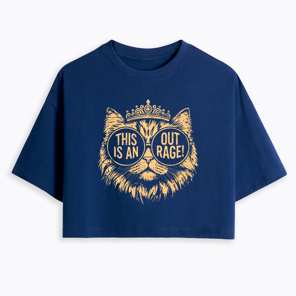 This is an Outrage Cropped T-Shirt