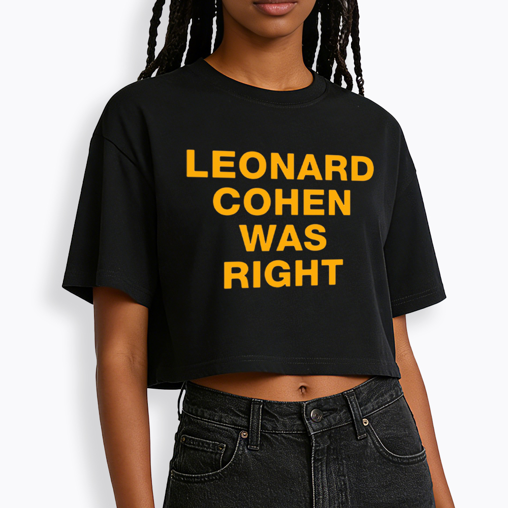 The Prophet Was Right Statement Cropped T-Shirt