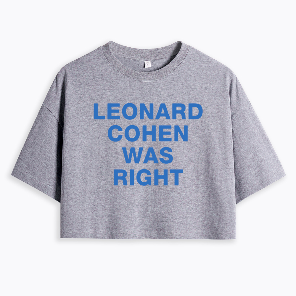 The Prophet Was Right Statement Cropped T-Shirt