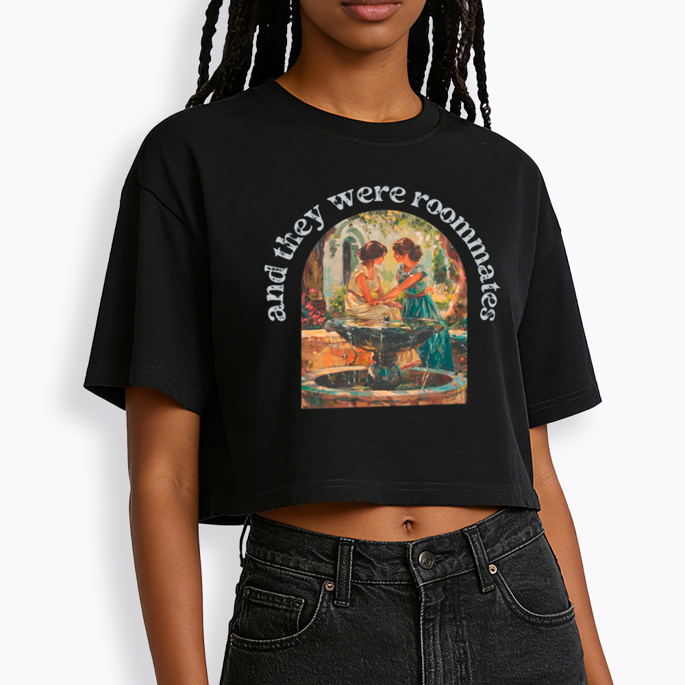 Lesbian And They Were Roommates Cropped T-Shirt