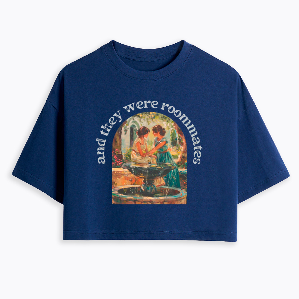 Lesbian And They Were Roommates Cropped T-Shirt