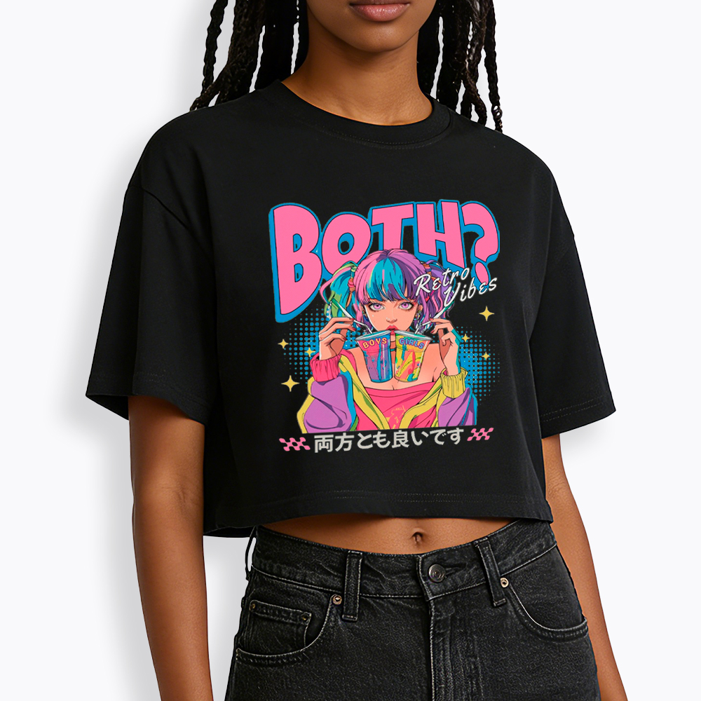 Bisexual Pride Why Not Both Cropped T-Shirt