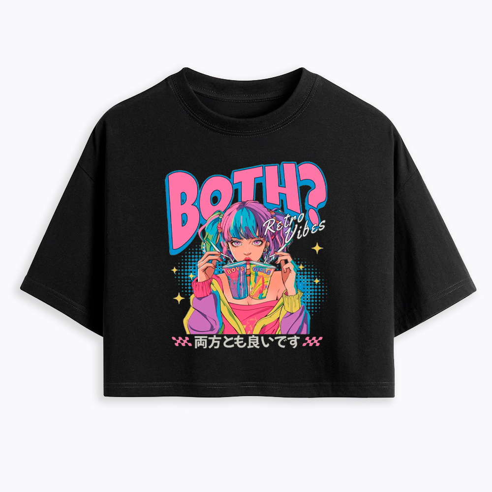 Bisexual Pride Why Not Both Cropped T-Shirt