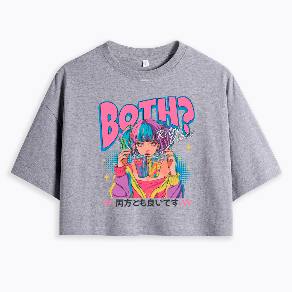 Bisexual Pride Why Not Both Cropped T-Shirt