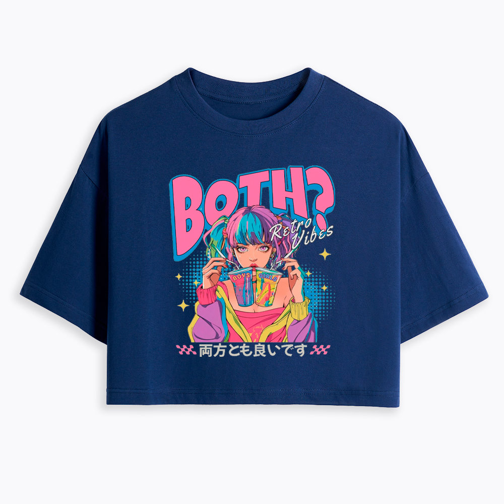 Bisexual Pride Why Not Both Cropped T-Shirt