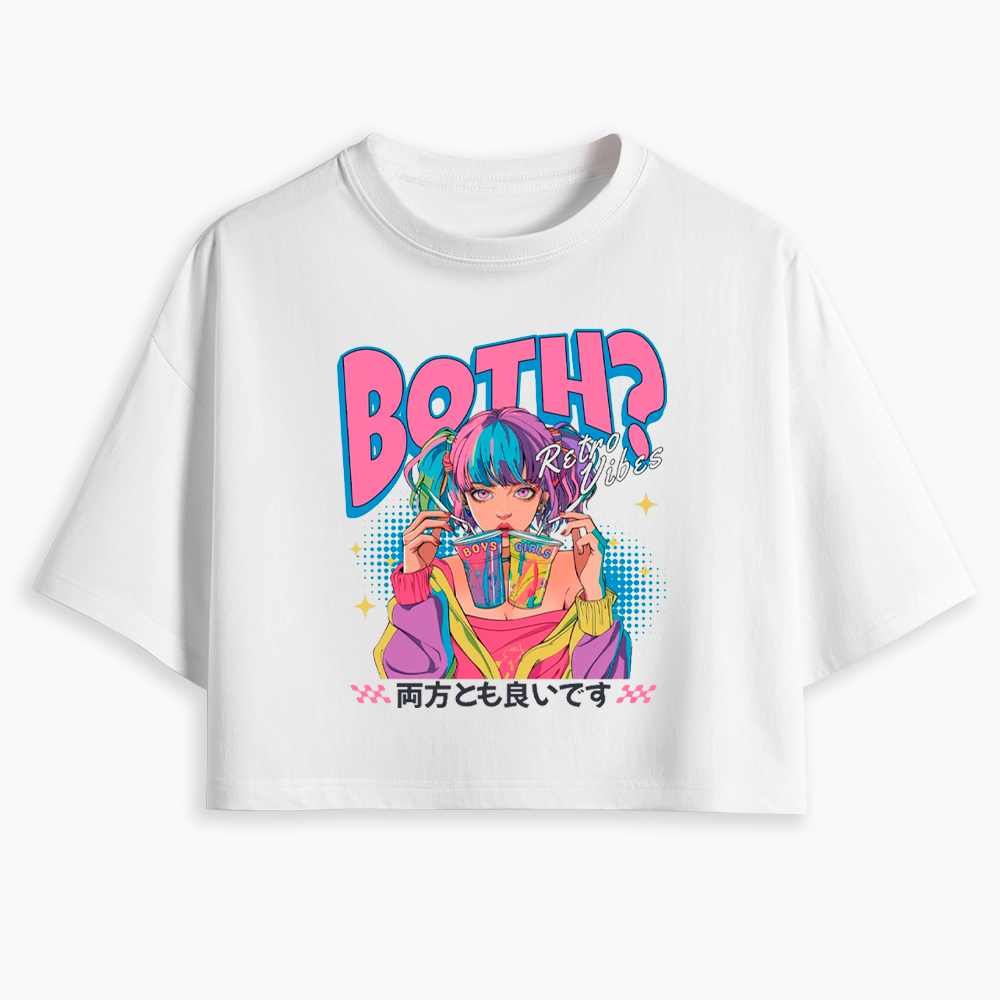 Bisexual Pride Why Not Both Cropped T-Shirt