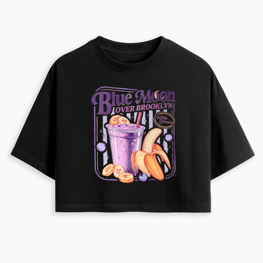 Blue Moon Over Brooklyn Cropped T-Shirt
