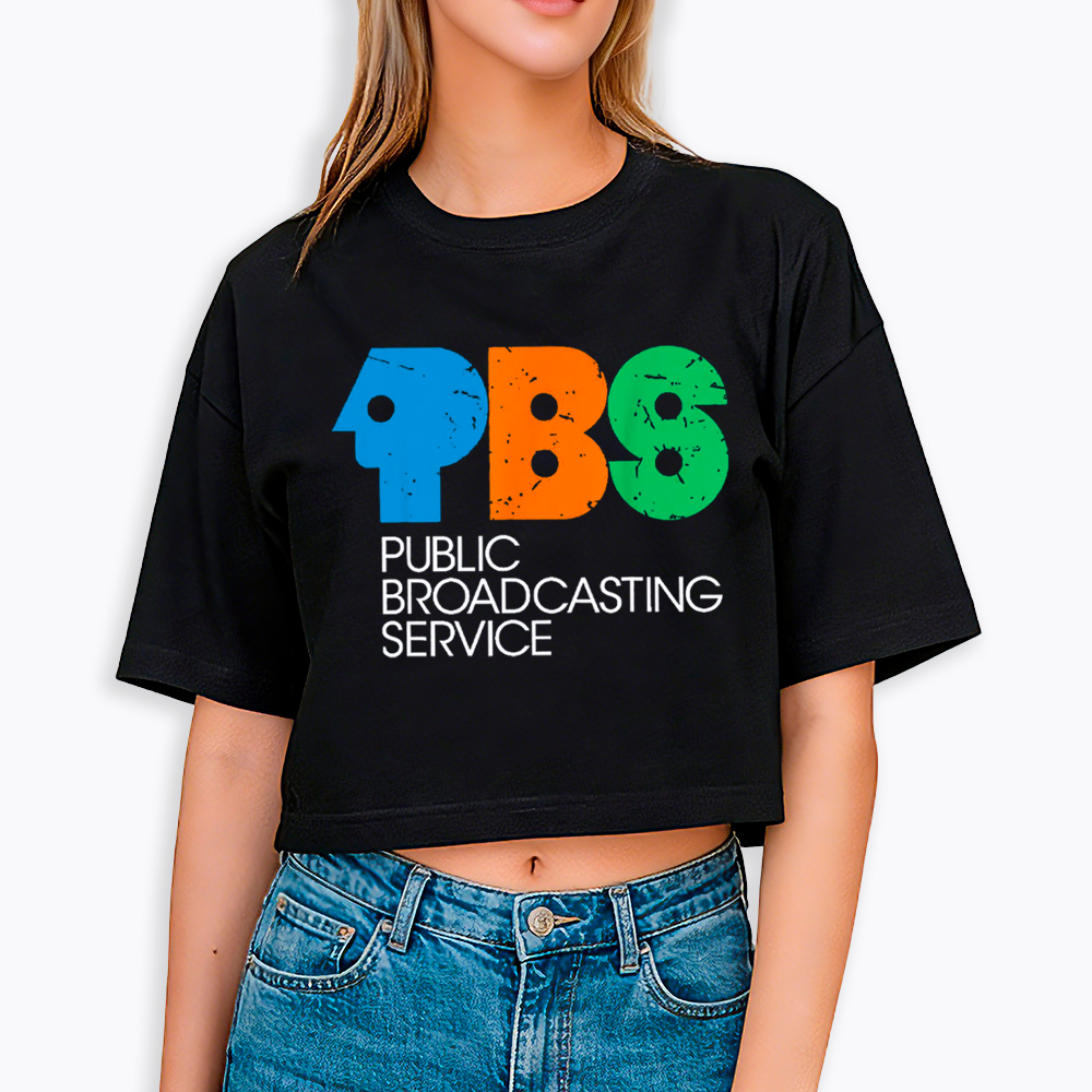 Protect Public Broadcasting Service Cropped T-Shirt