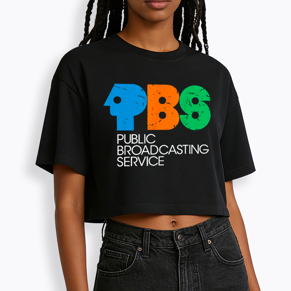 Protect Public Broadcasting Service Cropped T-Shirt