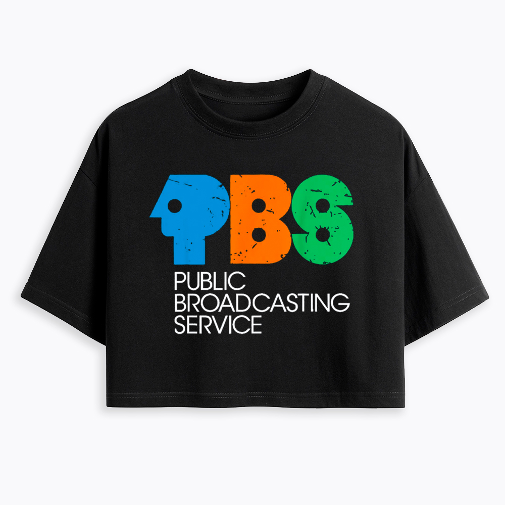 Protect Public Broadcasting Service Cropped T-Shirt