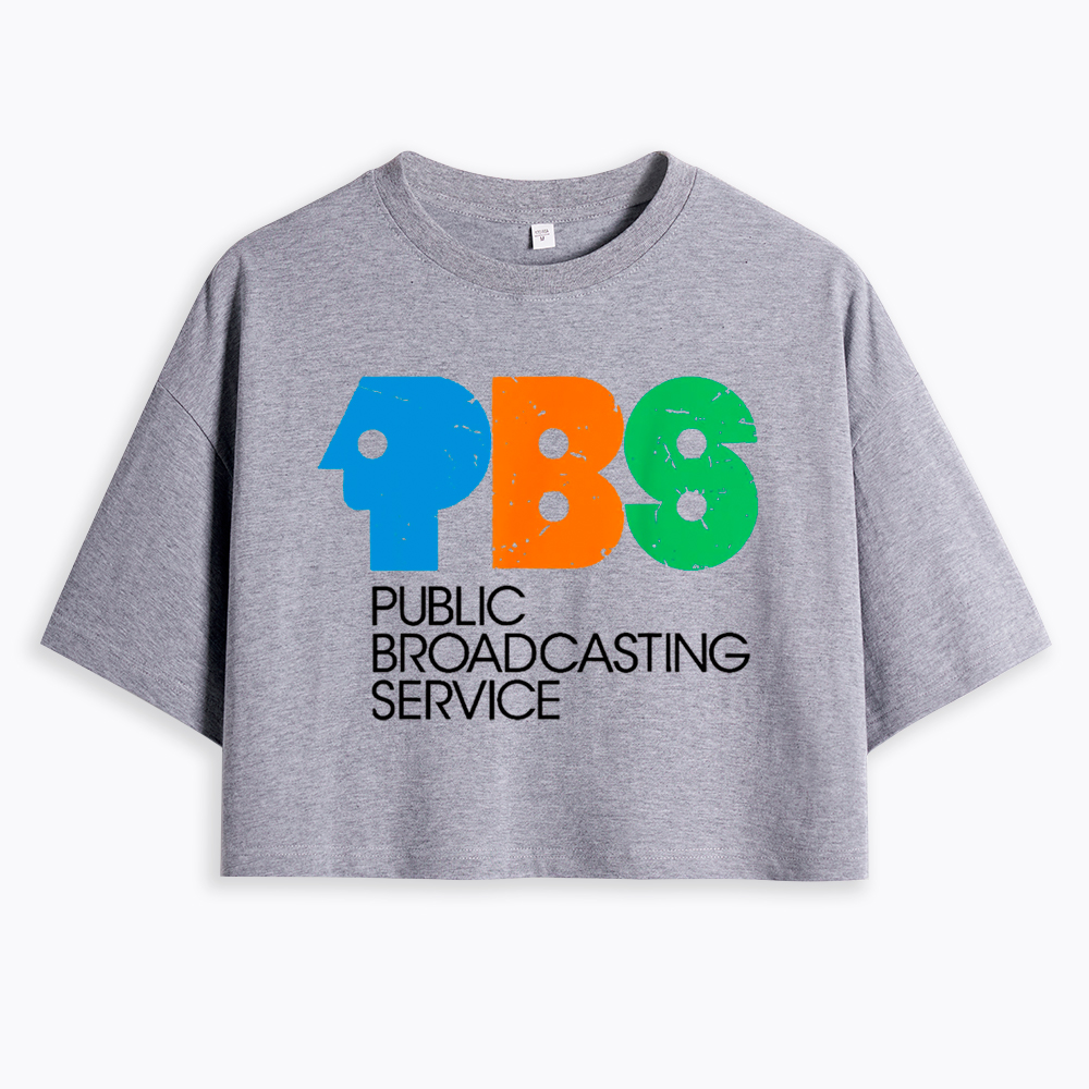 Protect Public Broadcasting Service Cropped T-Shirt