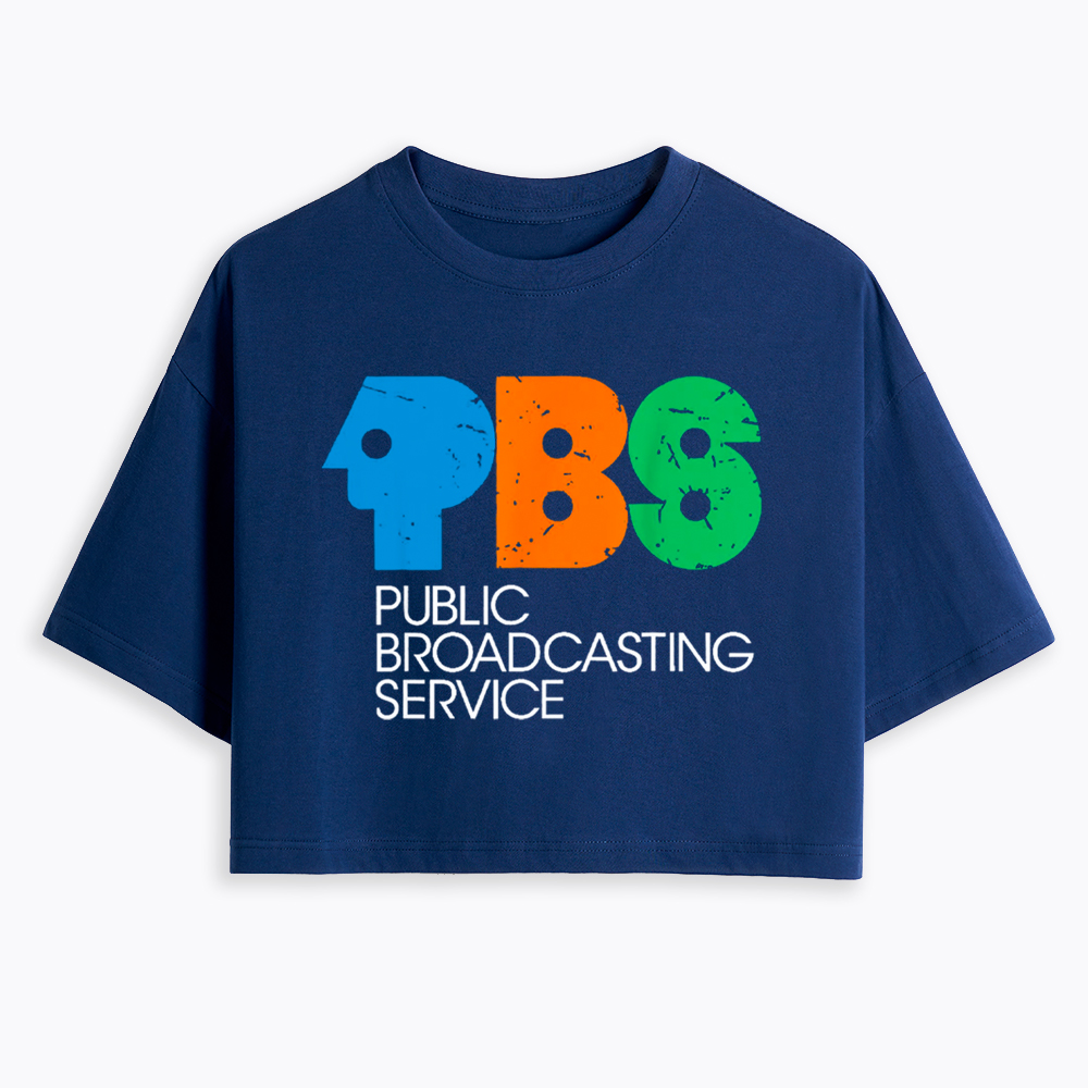 Protect Public Broadcasting Service Cropped T-Shirt