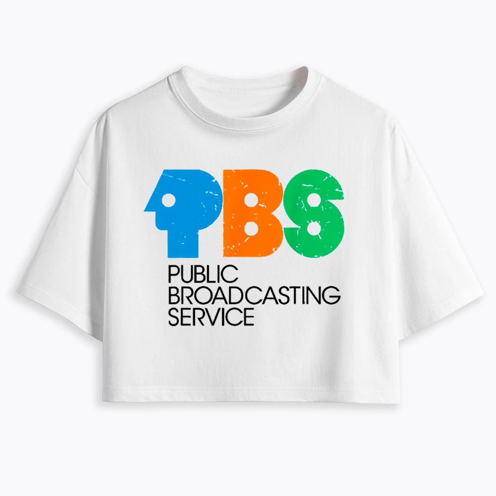 Protect Public Broadcasting Service Cropped T-Shirt