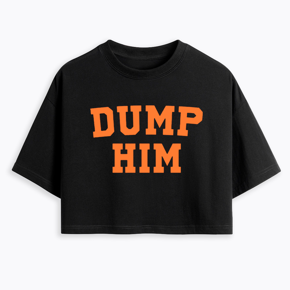 Dump Him 90s Inspired Cropped T-Shirt