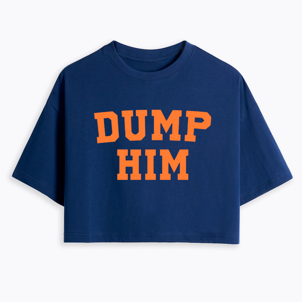 Dump Him 90s Inspired Cropped T-Shirt