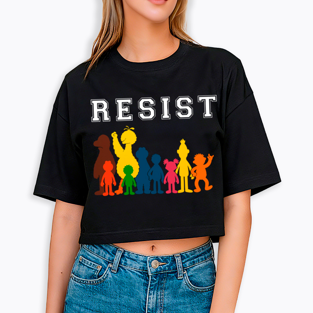 Save PBS Resist Cropped T-Shirt