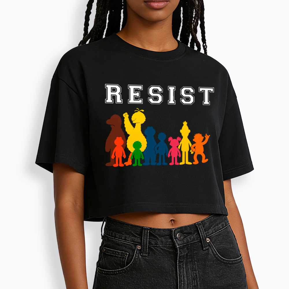 Save PBS Resist Cropped T-Shirt