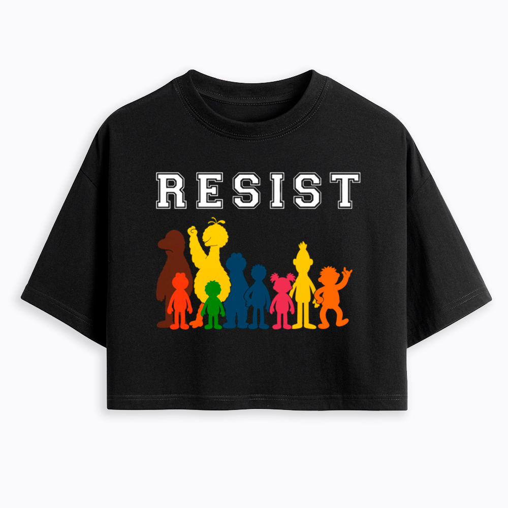 Save PBS Resist Cropped T-Shirt