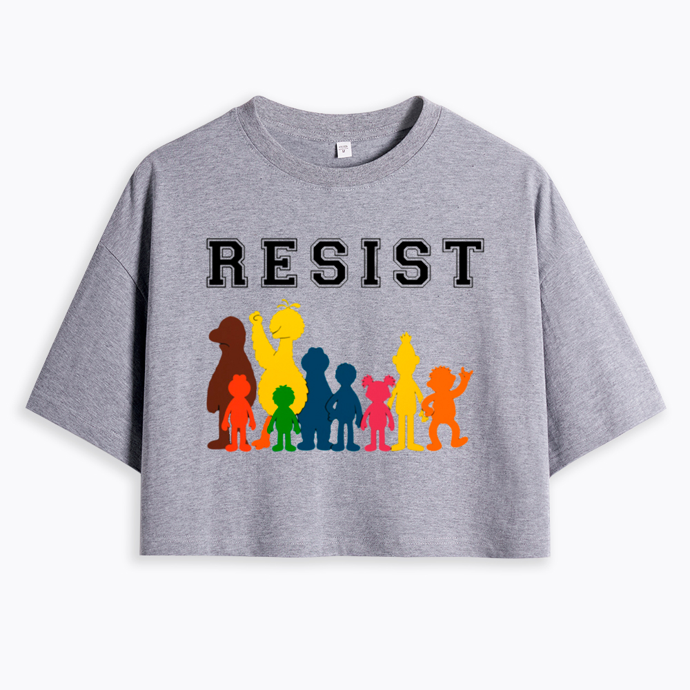 Save PBS Resist Cropped T-Shirt