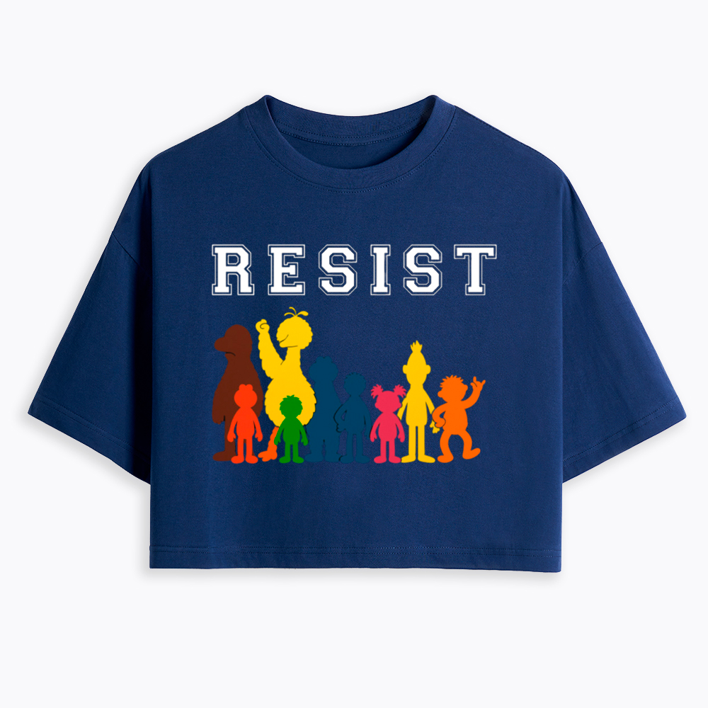 Save PBS Resist Cropped T-Shirt