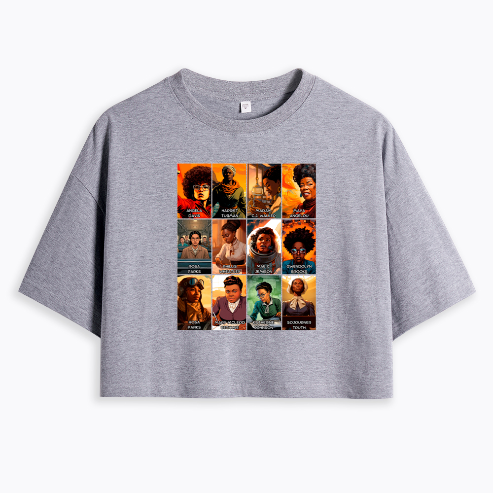 Great Women of Black History Cropped T-Shirt