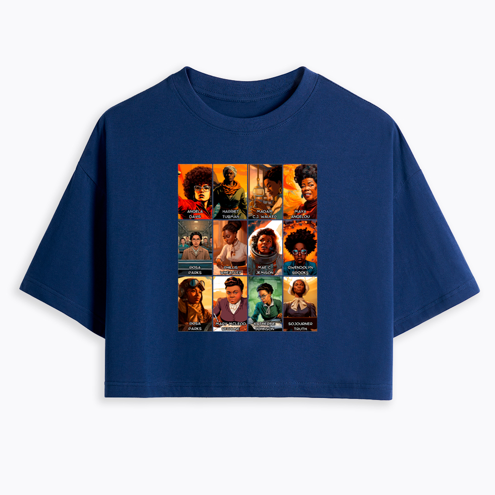 Great Women of Black History Cropped T-Shirt
