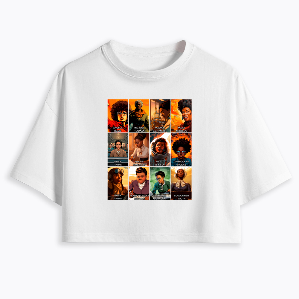 Great Women of Black History Cropped T-Shirt
