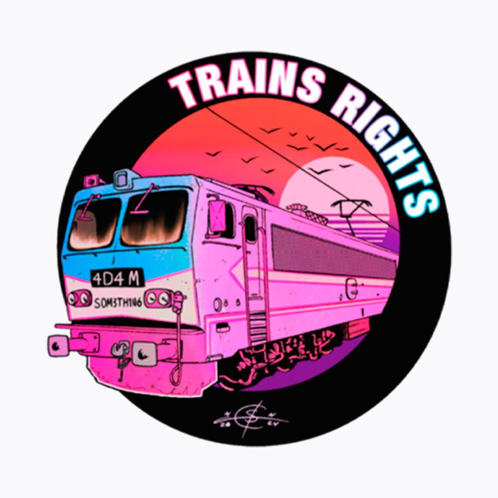 Trains Rights Cropped T-Shirt